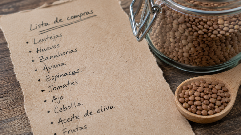  Planificación para un menu semanal economico