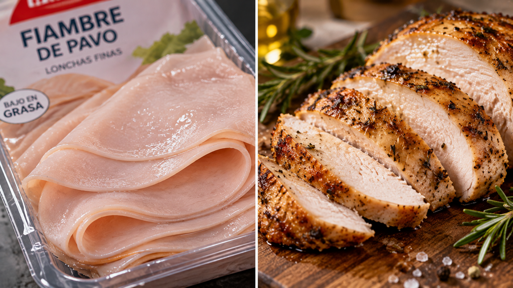 Pechuga de pollo y pavo como alternativa al fiambre envasado