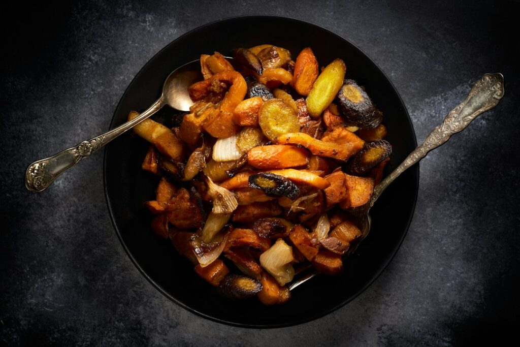 Verduras asadas al horno para una comida fácil de otoño